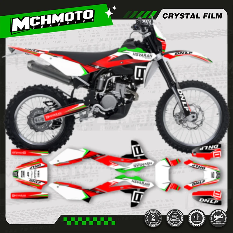 

MCHMFG MOTOR пользовательские командные мотоциклетные фоновые графические наклейки для HUSABERG TE250 2008, 2009, 2010, 2011, 2012, 2013, 004