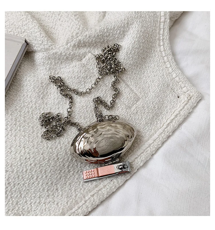 Mini Lipstick Bag Decorate Designer Handbag and Purse Fashion Women Shoulder Circular mirror Bag Chain Crossbody bag Female
