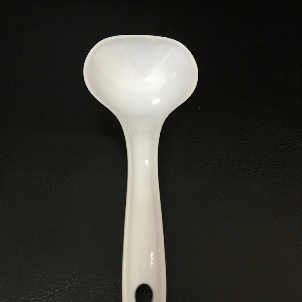 

10Pcs Plastic Large Soup Spoon Long Handle Kitchen Utensils for Porridge Eating Soup Stylish Practical Design