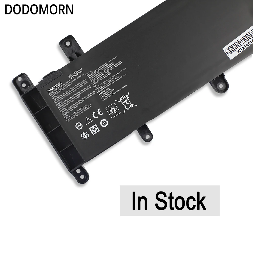 DODOMORN Nowa bateria C21N1515 do laptopów ASUS VivoBook X756 X756UA X756UJ X756UX X756UB X756UQ X756UV X756UW Series 5000mAh