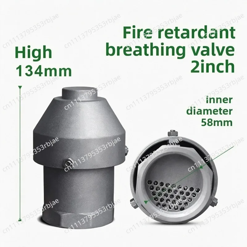Oil tanker breathing valve flame retardant external exhaust valve internal thread 1-2 inches