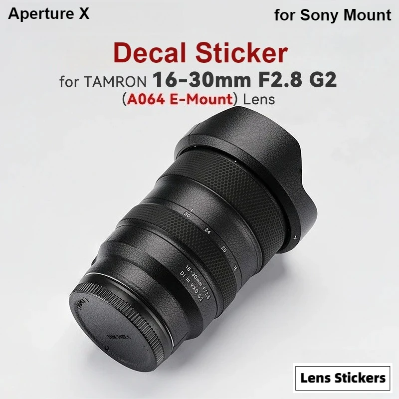 

Для Tamron 16-30 мм F2.8 VXD G2 наклейка на объектив с креплением Sony 16 30, защитная крышка объектива 16-30 F2.8 1630