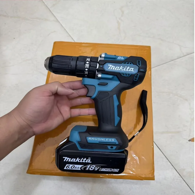 

Оригинальный аккумуляторный ударный шуруповерт Makita DDF487 18В, бесщеточный, перезаряжаемый электроинструмент, 18В