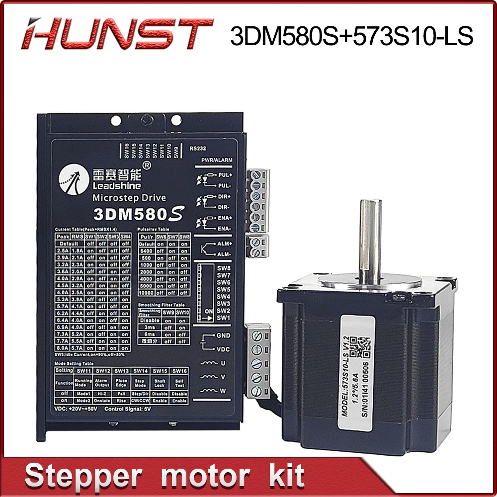 Imagem -02 - Leadshine Stepper Motor Driver Kit Fase 573s Series Mais 3dm580s Cnc Router Gravação Fresadora