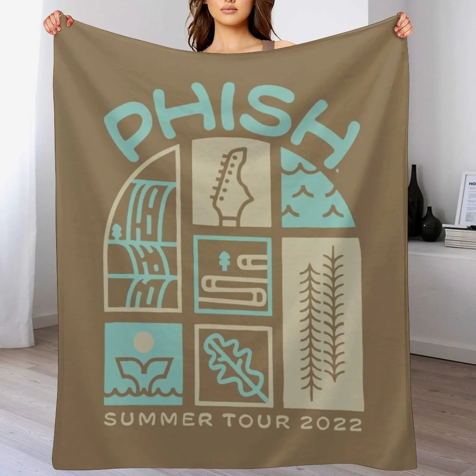 Phish Roadie Summer Tour Throw Blanket Fluffy Cozy Throw Blanket for Home Decor