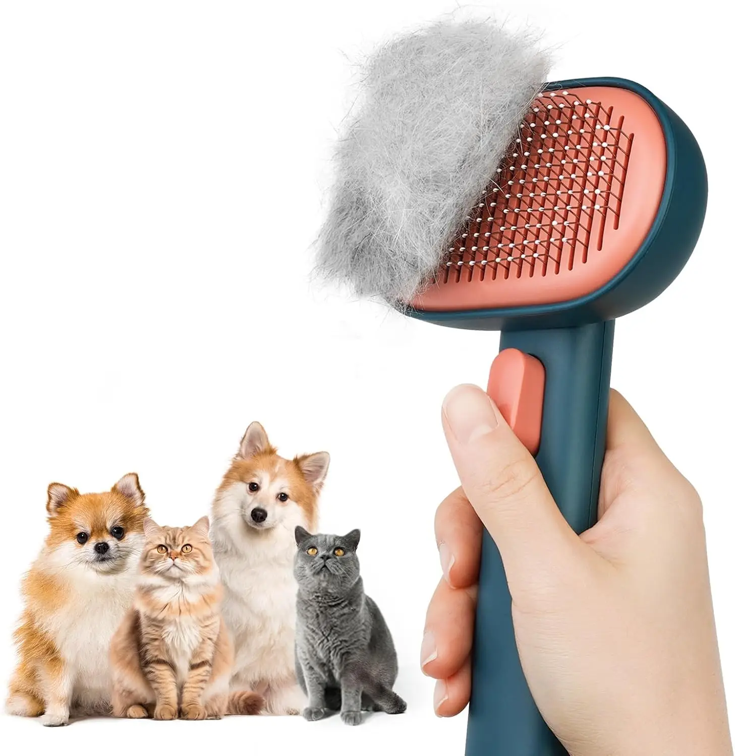 

Pet Hair Brush for Indoor Cat Shedding Brush Cat Massage Grooming Brush Skin Friendly And Easy Care