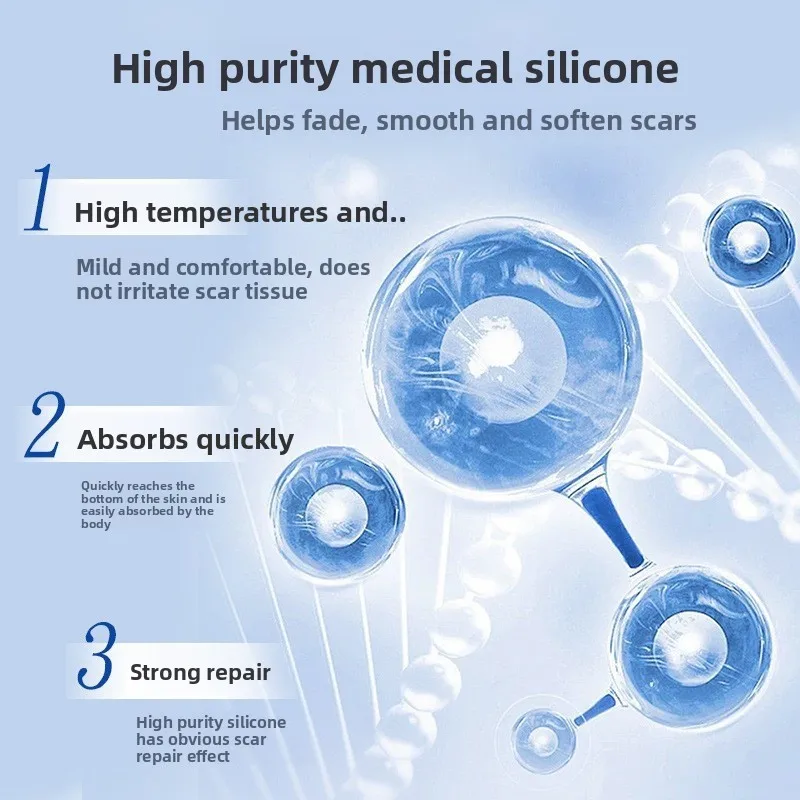 Medical Scar Care Patch  Flexible Reusable Silicone Gel Film for Effective Scar Smoothing and Skin Repair Treatment