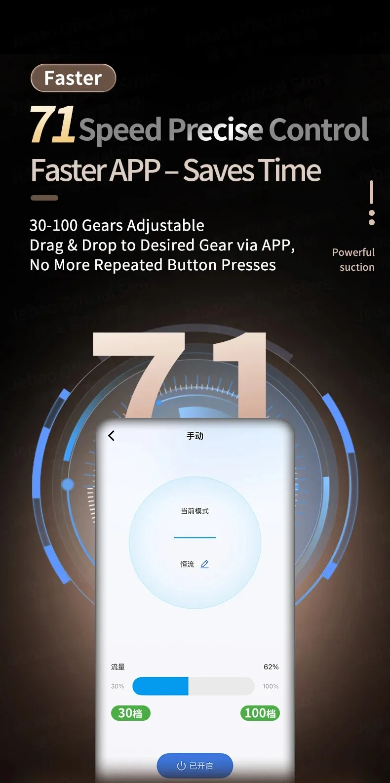 Jebao Jecod 2026 Neue GDP-Serie Bluetooth APP Manuell Gesteuerte Vario Aquarium-Wasserpumpe Wellengenerator für Korallenriff-Aquarien – Detail 8