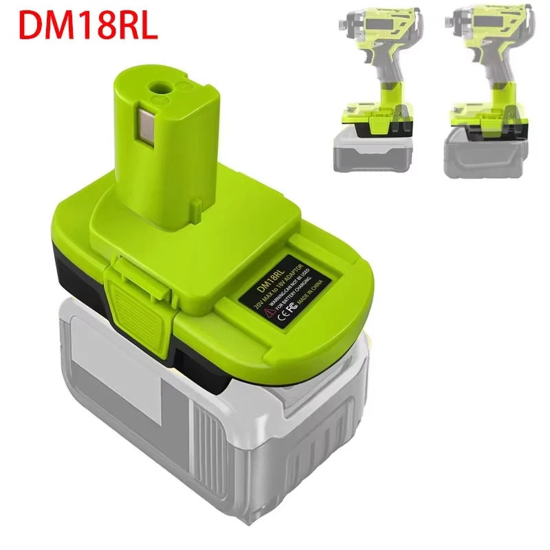 Battery Converter Adapter DM18RL DM20ROB for DEWALT 20V for Milwaukee 18V Battery to For RYOBI Battery Power Tools Drill