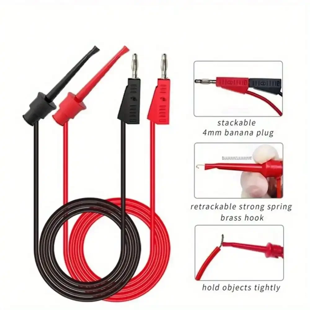18pcs P1308B Test Lead Kit 4MM Banana Plug To Test Hook Cable Replaceable Multimeter Probe Test Wire Probe Alligator Clip image 4