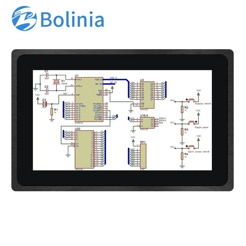 

10,1-дюймовый 15,6*1366 IPS 768*1920 HD-MI VGA металлический алюминиевый TFT Встроенный чисто плоский OEM ODM промышленный ЖК-дисплей