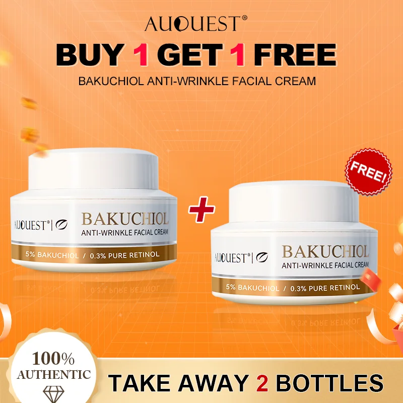 

AUQUEST Retinol Anti-Wrinkle Face Cream Whitening Dark Spots Removal Facial Cream Anti-Aging Skin Care Buy One Get One Free