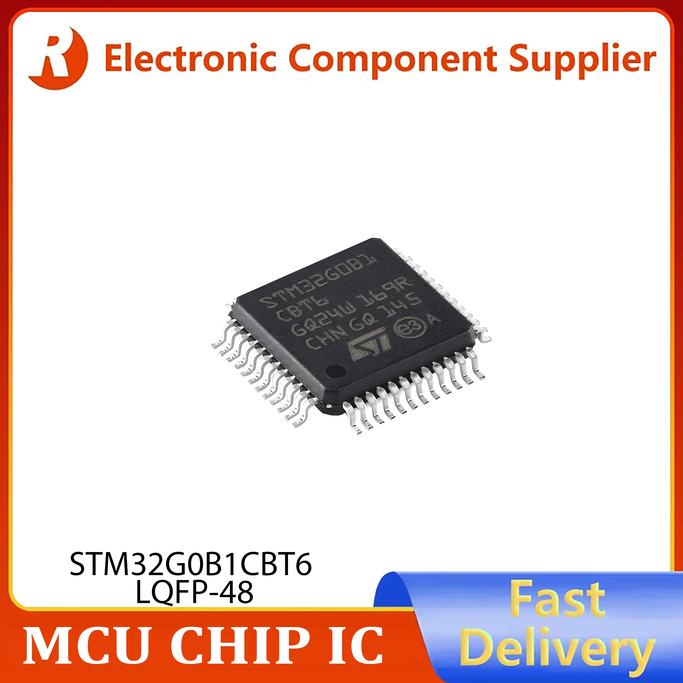 2pcs  STM32G0B1CBT6 LQFP-48 STM32G0B1 STM32G0B1CB STM32 STM32G ARM Cortex-M0+ 32-bit Microcontroller MCU Chip IC New Original