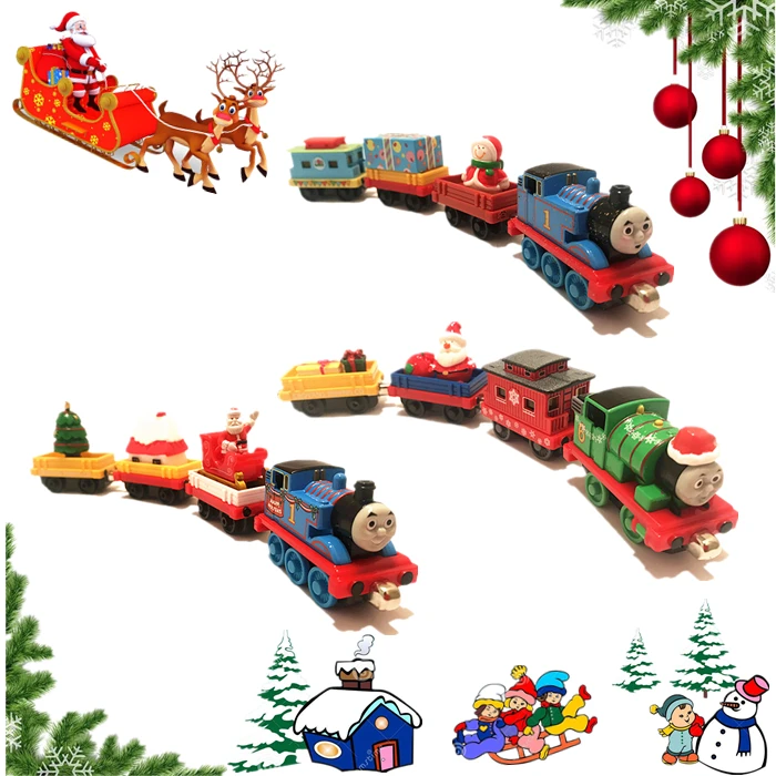 توماس والأصدقاء ألعاب القطار المغناطيسي للأولاد عيد الميلاد نمط معدني دييكاست 1:43 بيرسي إدوارد دونالد هنري قاطرات نموذج هدية