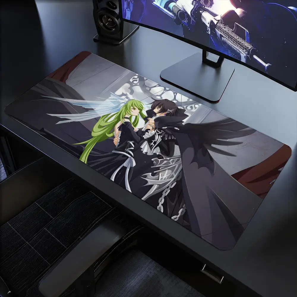 Anime C-Code G-Geass Mouse Pad Mouse Pad Anti-Slip Rubber Base Extended Desk Mat For Gamers Office Computer Accessories
