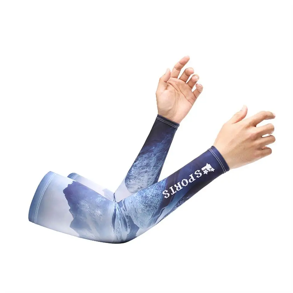 Men Women Seamless Arm Sleeves Outdoor Riding Sunscreen Elastic Ice Cuff Sun Uv Protection Summer Outdoor Sports Arm Warmers