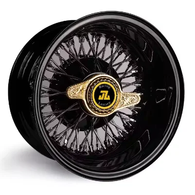 Custom Wire Wheels 100 Spoke Chrome Wire Rims Wheels 14 15 16 17 18 19 Inch Car Aluminum Wheel Rim for Vintage Car5*114.3/127