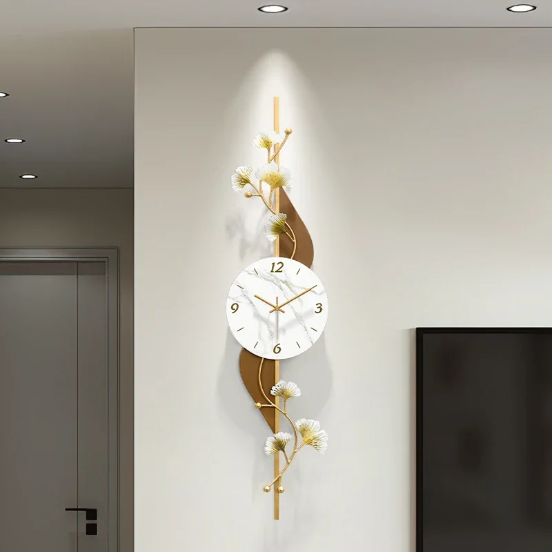 Minimalist Nordic Wall Clocks Restaurant Silent Design Bedrooms Wall Watch Aesthetic Led Horloge Murale Living Room Decoration