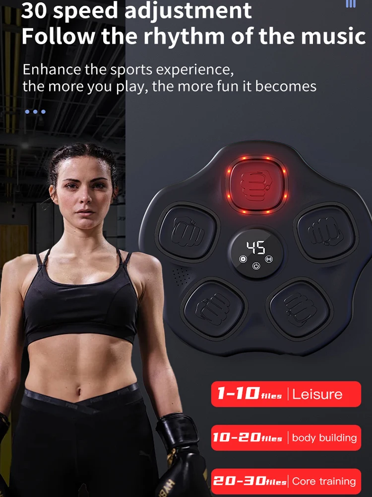 Smart Bluetooth Music Boxing Machine,Decompression,Fighting Fitness Home Boxing Wall Target Boxing Trainer Boxing Accessories