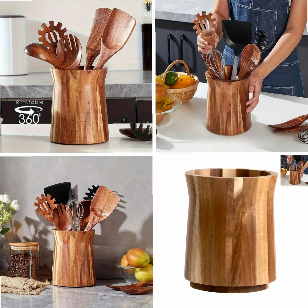 

Natural Wooden Kitchen Organizer Storage Box Cabinet Drawer Dividers Closet Space Saver Cooking Tool Home Organization Supplies