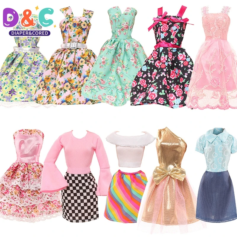 30cm Dolls Clothes Cute Sweet Dress 1/6 Doll Changing Fashion Skirt Casual Suit Doll DIY Accessories Toy Gift Clothes