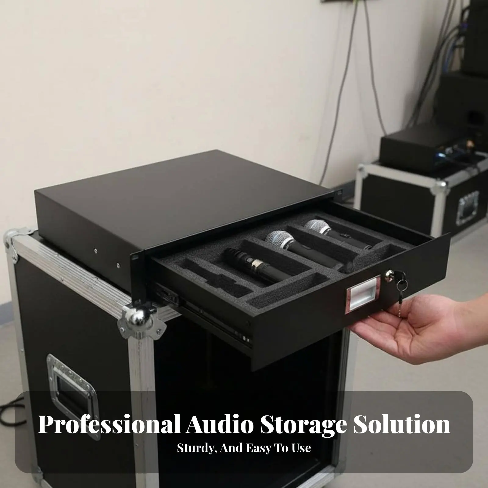 2U Locking Rack Dra…