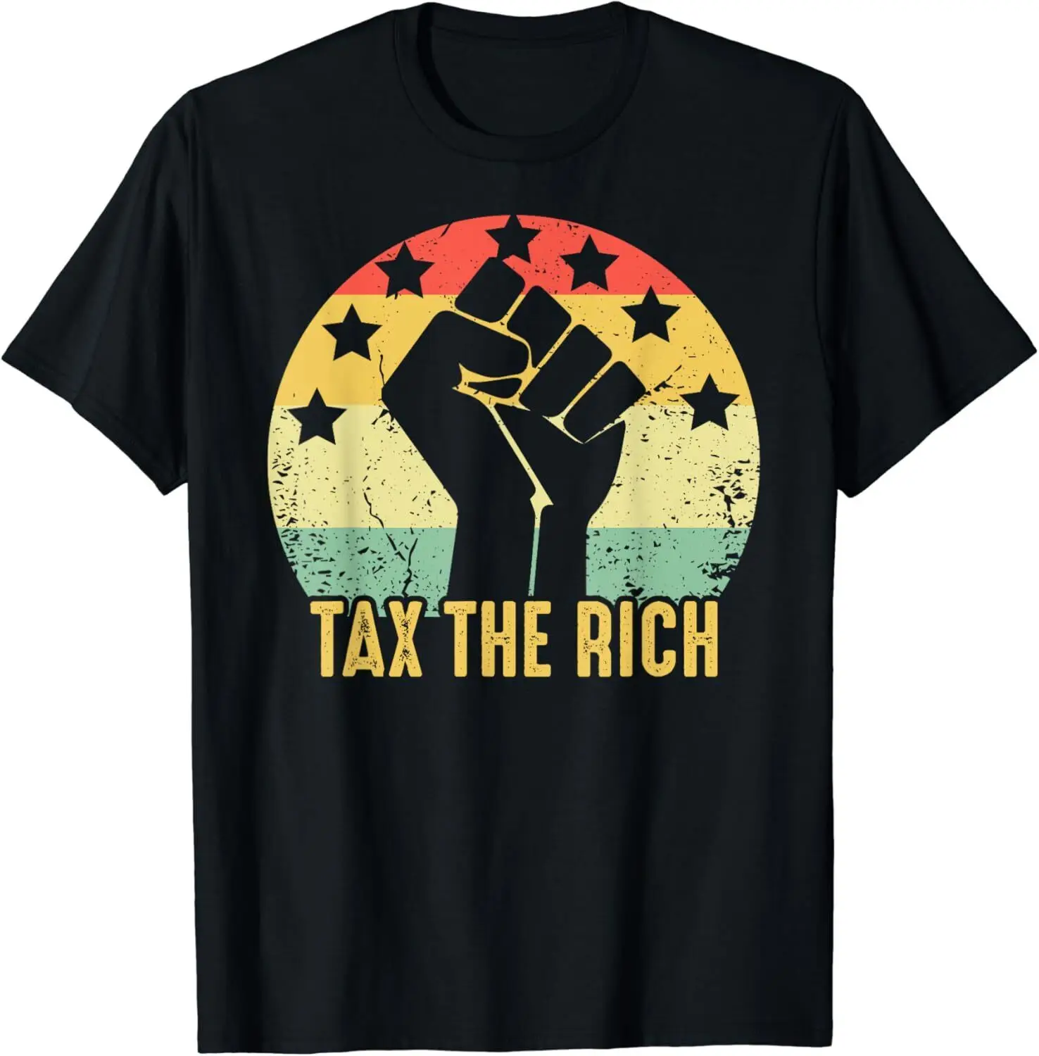 NEW! Tax The Rich Retro Vintage Anti-Capitalist Political T-Shirt - MADE IN USA