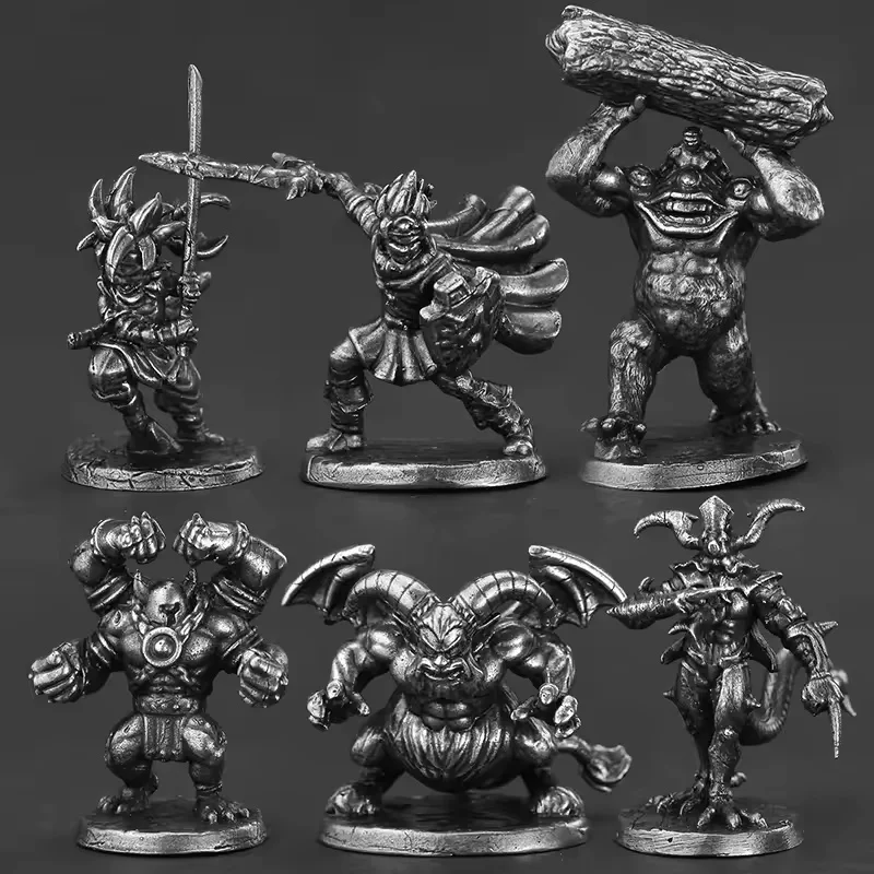 Metal Dark Ages Soldier Miniature Board Game Pieces Desktop Figurine Ornament Collectible Toy Gifts For Men War Fans