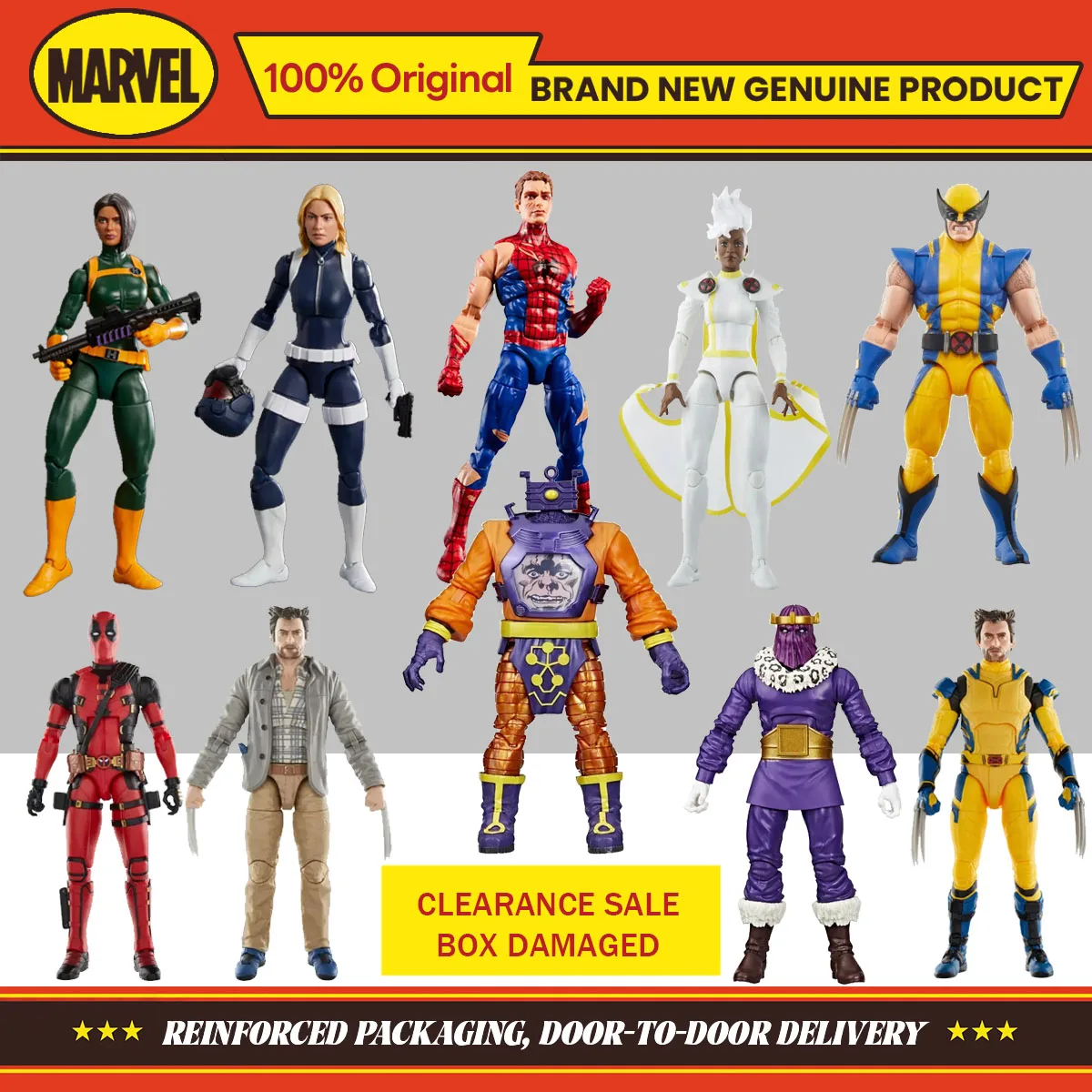 En stock, jouets de la série Marvel Legends de Hasbro, figurine d'action modèle original, boîte de collection, jouet à prix réduit, légèrement endommagé