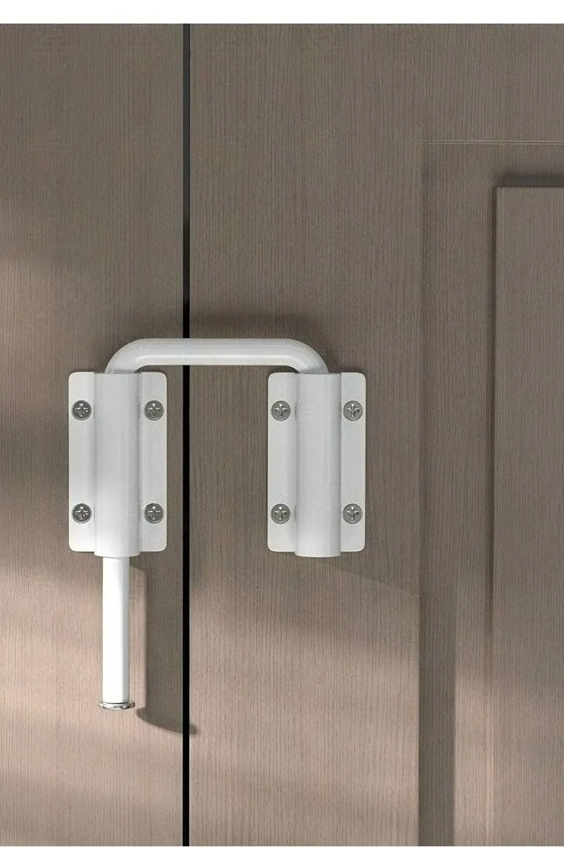 1 Stück Langlebiger Türriegel aus Aluminiumlegierung, 90/180 Grad, Sicherheits-Diebstahlschutz, Türschloss, Türriegel, Türbeschlag – Detail 9