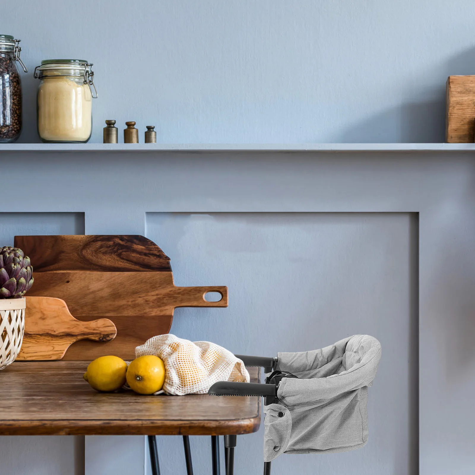 

Portable Baby High Chair Foldable Attachable Feeding Seat for Home Travel Multifunctional Durable Easy Clean Toddler Dining