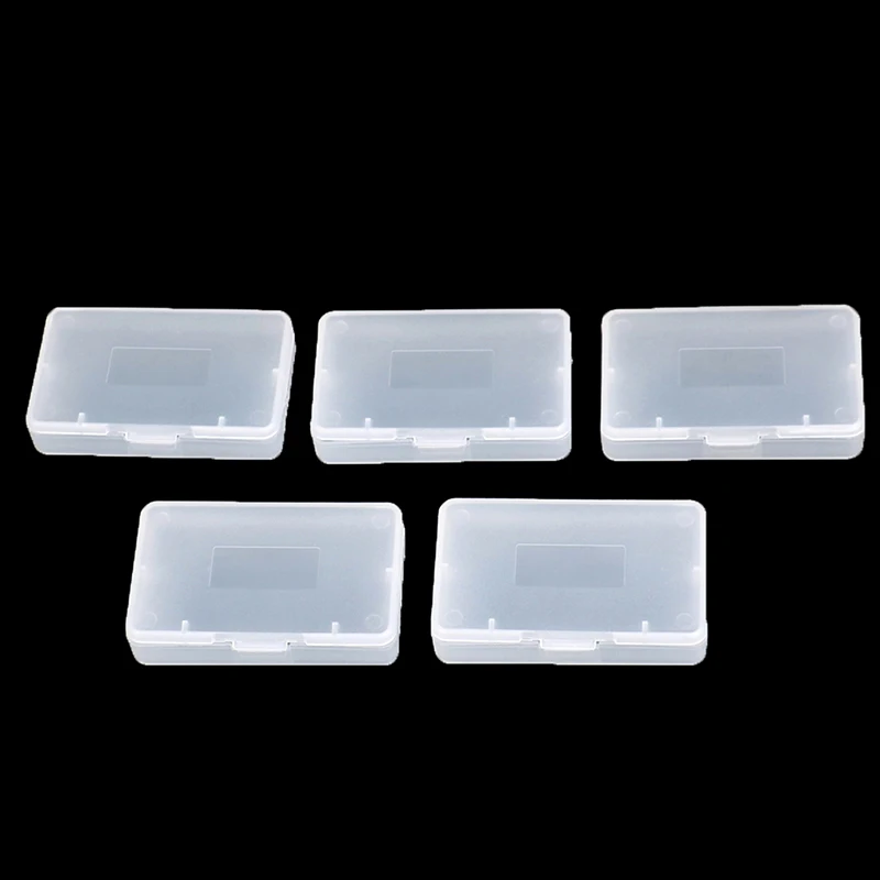 Boîte de Rangement Transparente pour Jeu Gameboy Advance GBA GBASP, Étui de Protection Anti-poussière pour Cartouche, Collection de Cartes, 5 Pièces