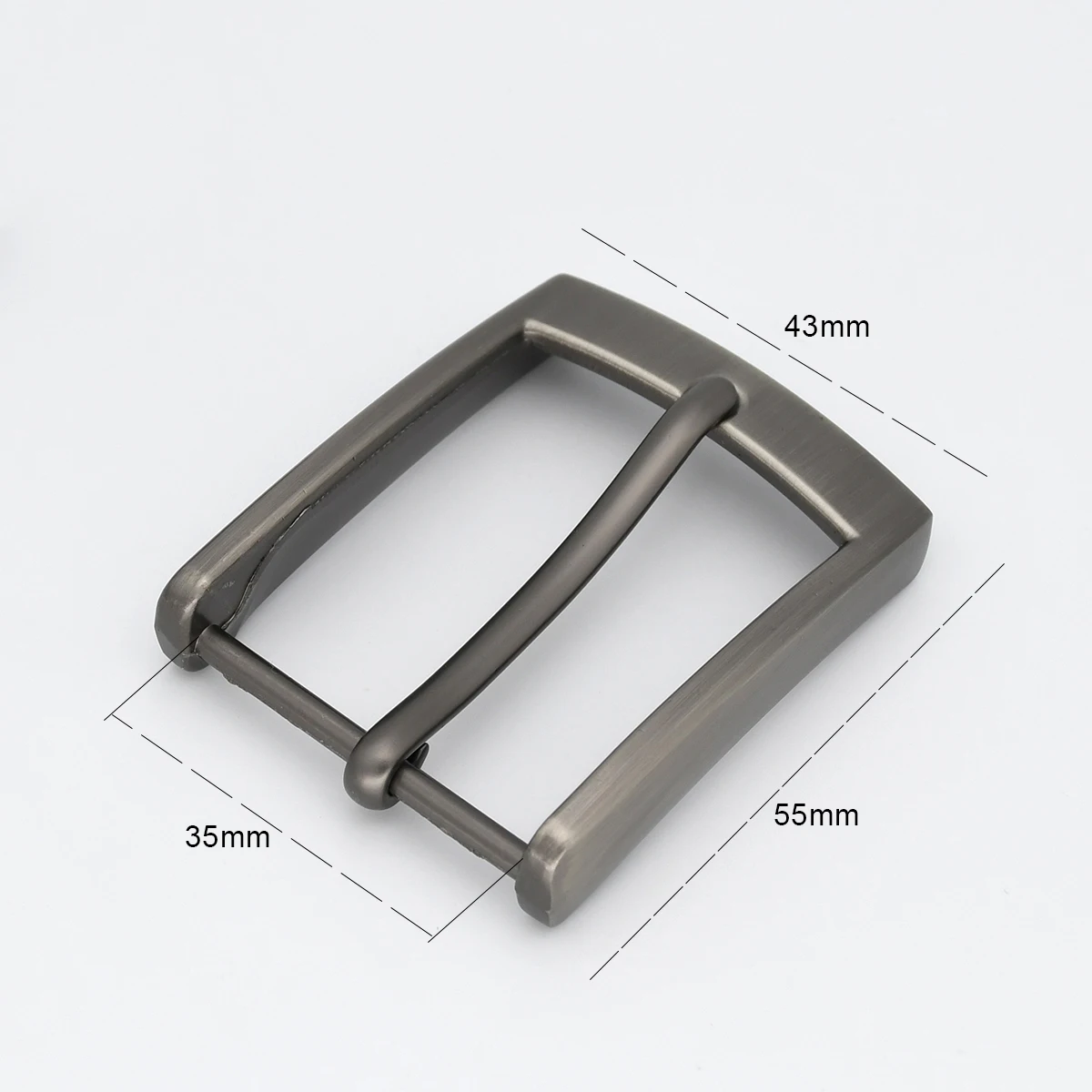 1PC 35mm Belt Buckle Matte Brushed Metal Pin Buckle Leather Craft Waistband Belt Parts Accessories Fit for 33mm-34cm Strap