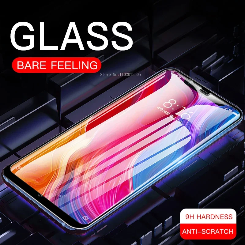 2 Stück gehärtetes Glas mit voller Abdeckung für Xiaomi Redmi Note 8 9 Pro Max 9s t Displays chutz folie für Redmi Note 8t 7 6 5 8pro Glas folie