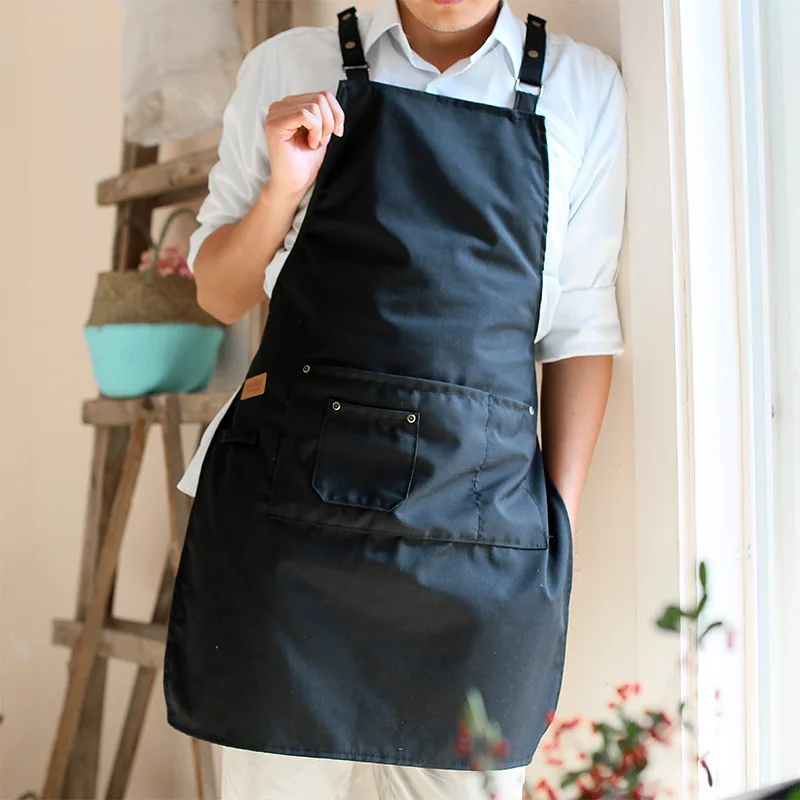 Men and Women Increase Waterproof Aprons Catering Work Clothes Milk Tea Shops Beauty Cafes Home Kitchens Aprons