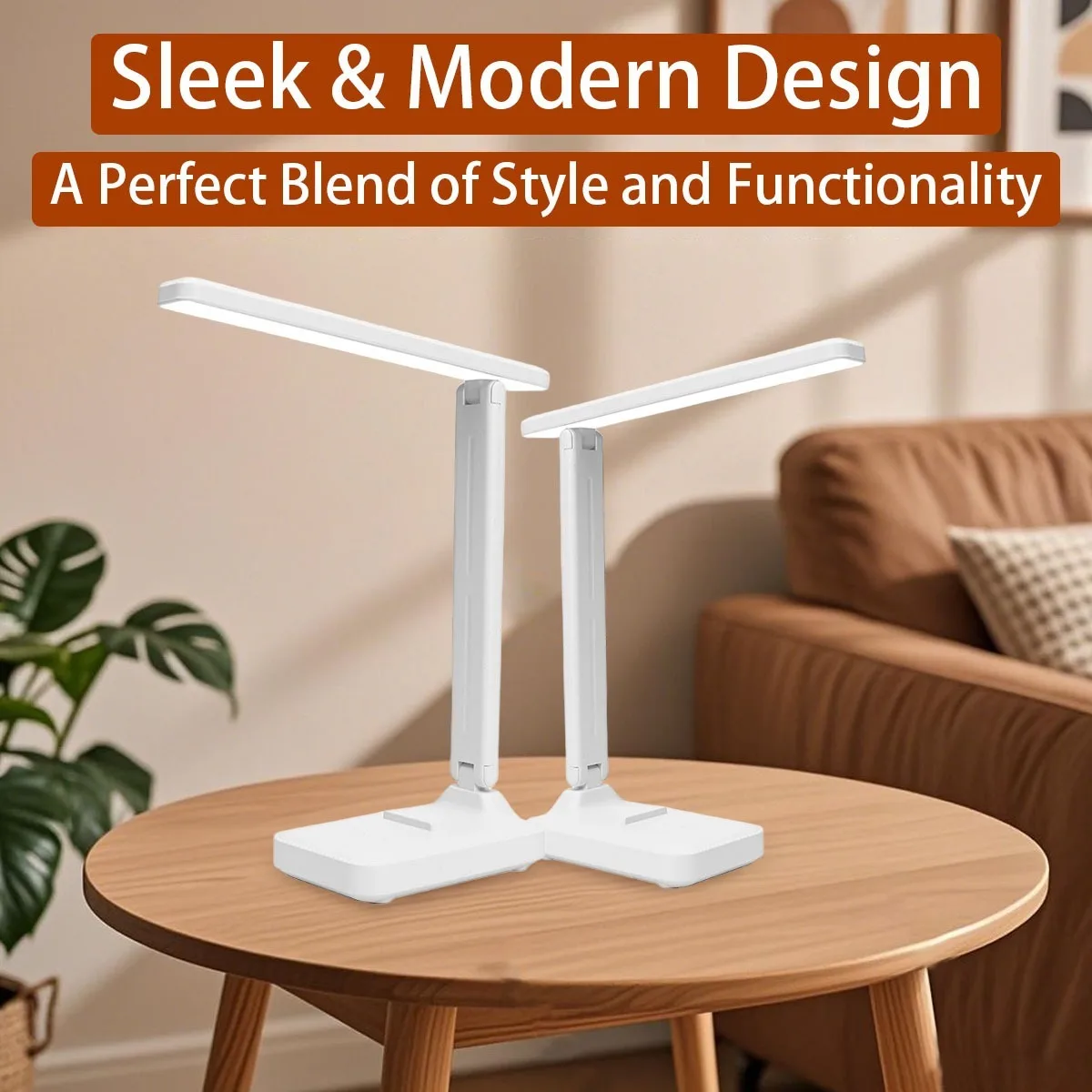 

Foldable table lamp, eye-protecting table lamp, portable USB/ battery dual-purpose, dimmable holiday gift lighting fixtures