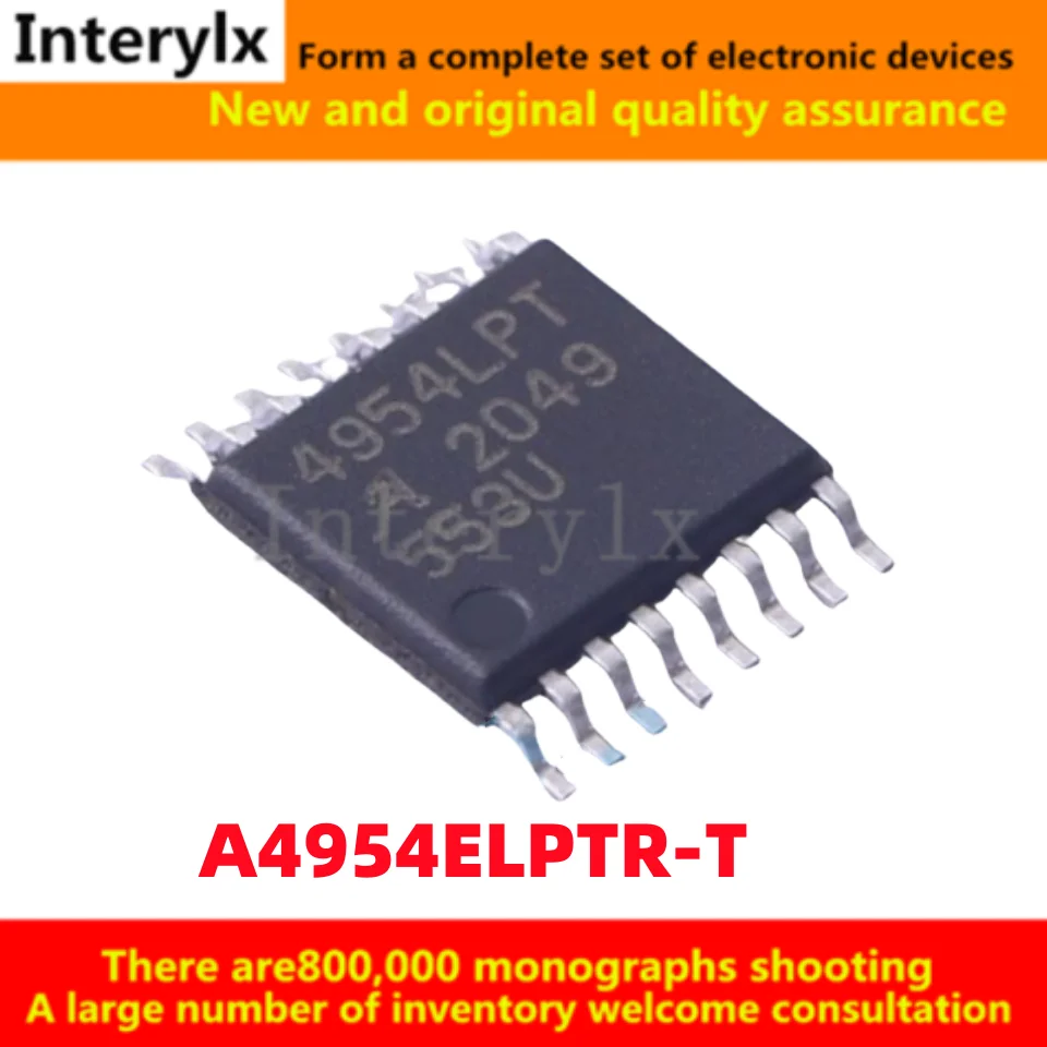 

1-10Pcs A4954LPT 4954LPT TSSOP16 A4954ELPTR-T A4954ELP Silkscreen Package Motor Driver Integrated Circuit Chip IC