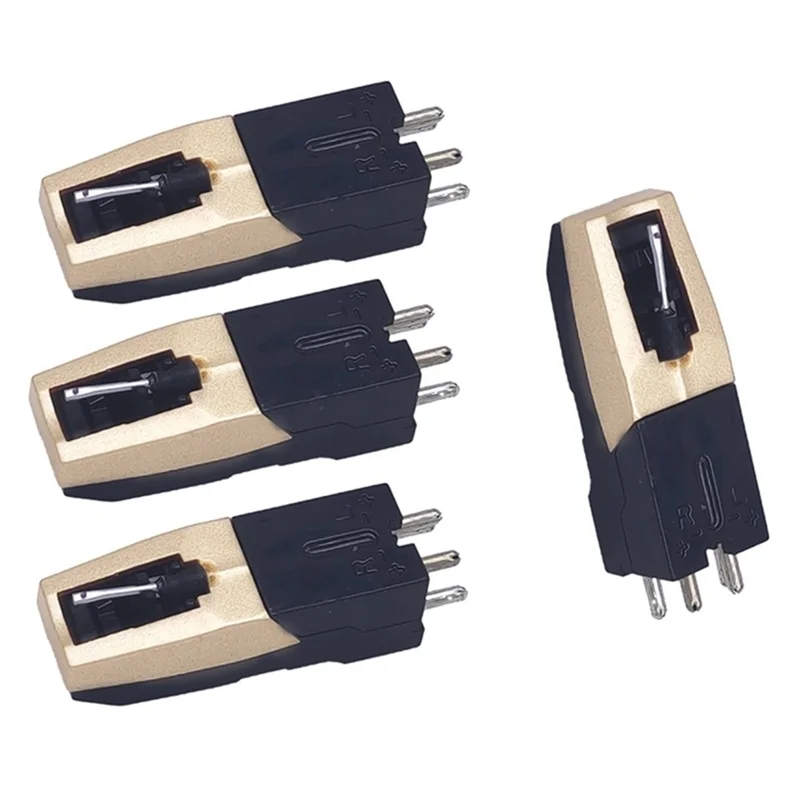 축음기 턴테이블 스타일러스 바늘 액세서리, LP 비닐 플레이어 축음기 레코드 플레이어 스타일러스 바늘, 4 개