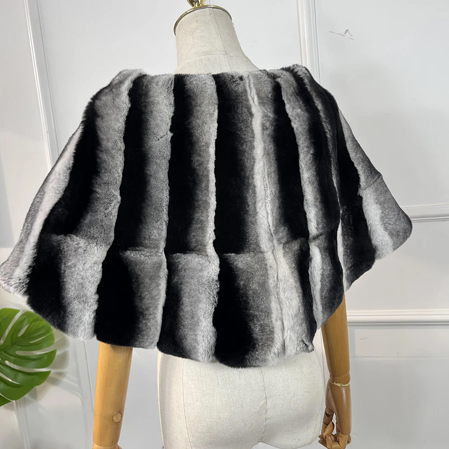 Real Fur Wrap Shawl High Selling Warm Natural Rex Rabbit Fur Scarf Luxury Brand Womens Clothing