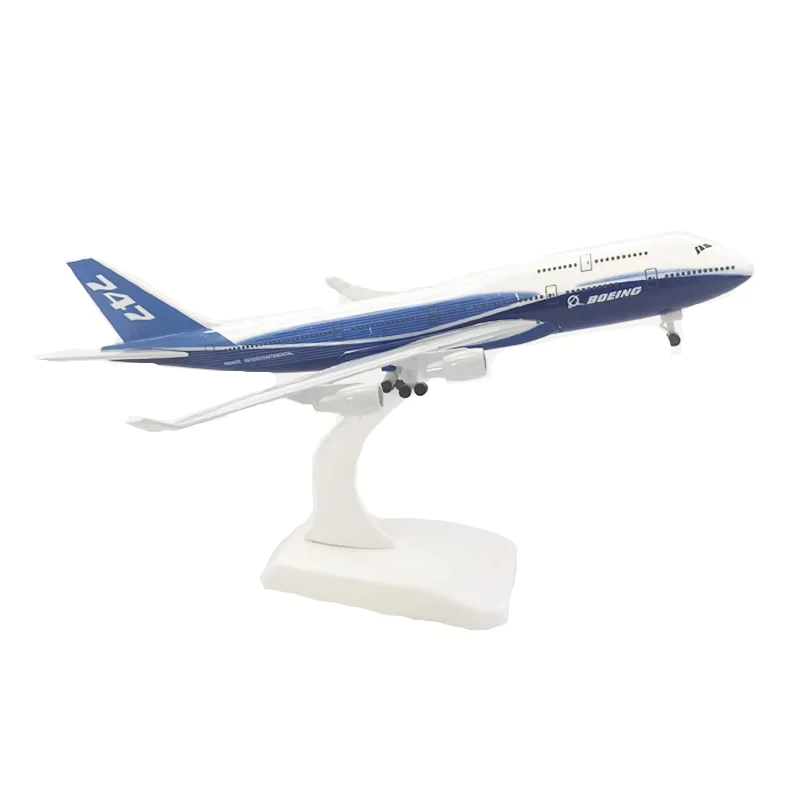 

20CM Boeing B747 Prototype Metal Plane Aircraft Model Toys Airplane