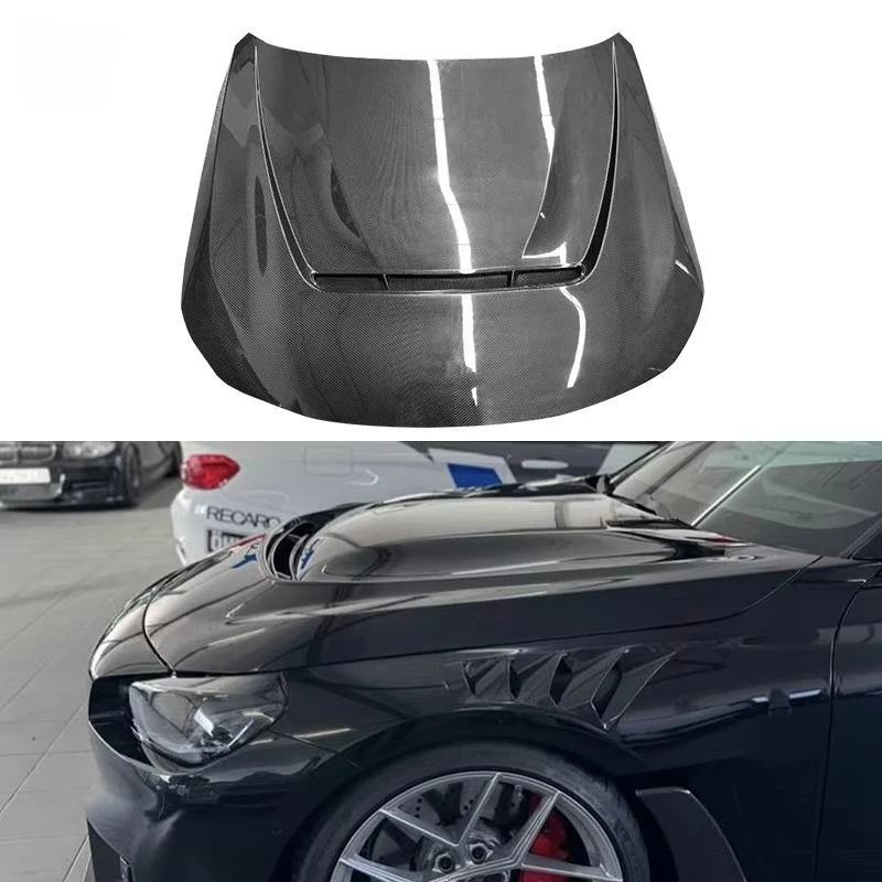 Real Dry Carbon Fiber Engine Hood for  M2 G87 Upgrade to N Style Car Front Bumper Bonnet Car Turning Parts Hood Body Kit