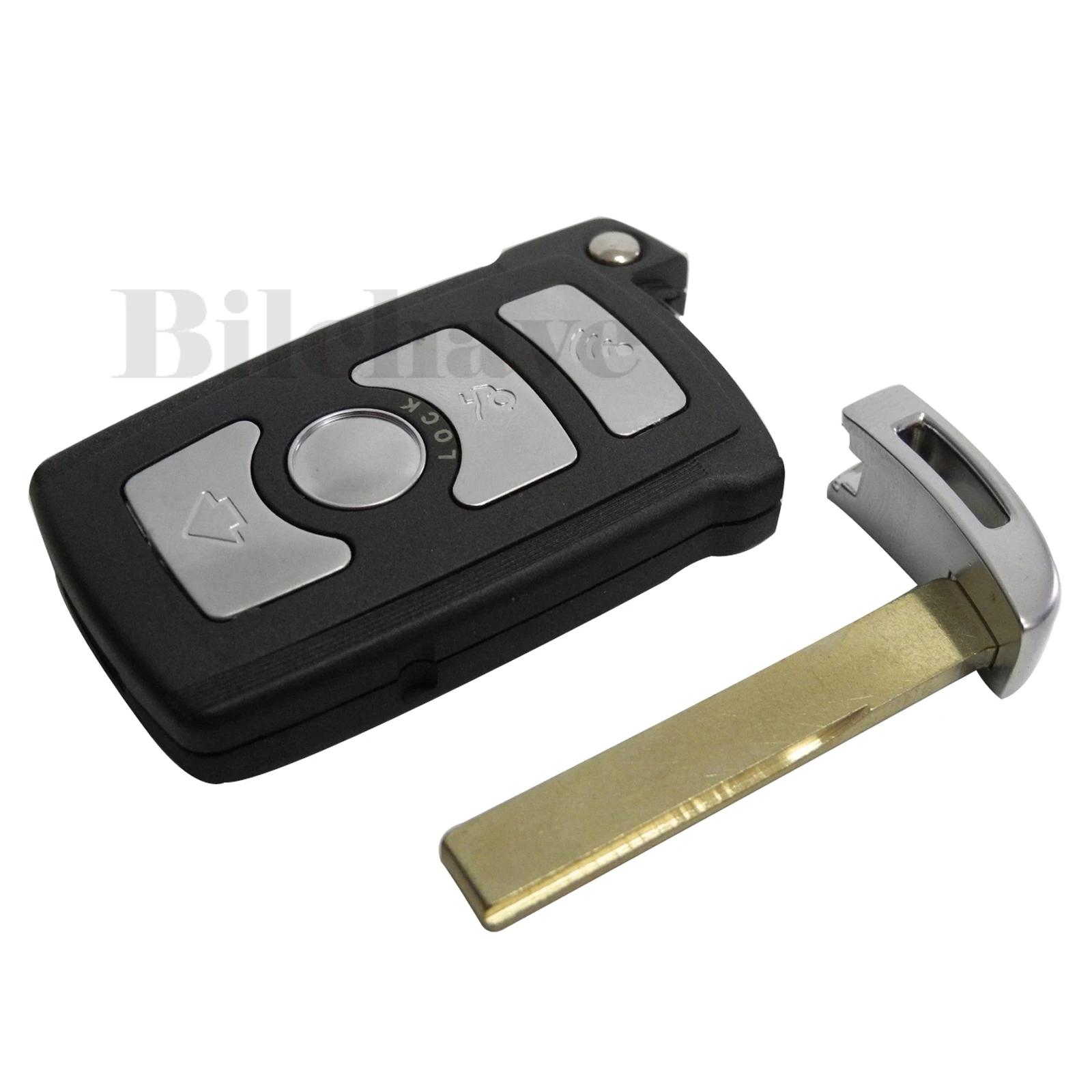 Bilchave 3 Buttons Remote Key Shell Fob For BMW 7 Series E65 E66 E67 E68 745i 745Li 750i 750Li 760i 7 Key Case With Blade