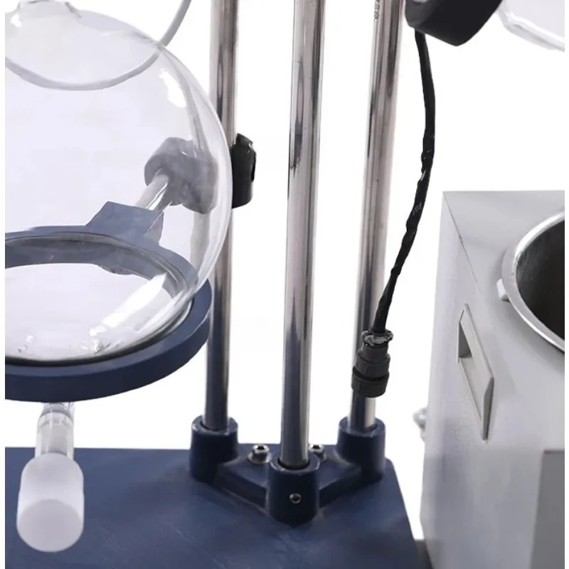 5L Manual Rotary Evaporator Small Laboratory Distiller Equipment Electric Pump Motor Digital Vacuum Distillation Process