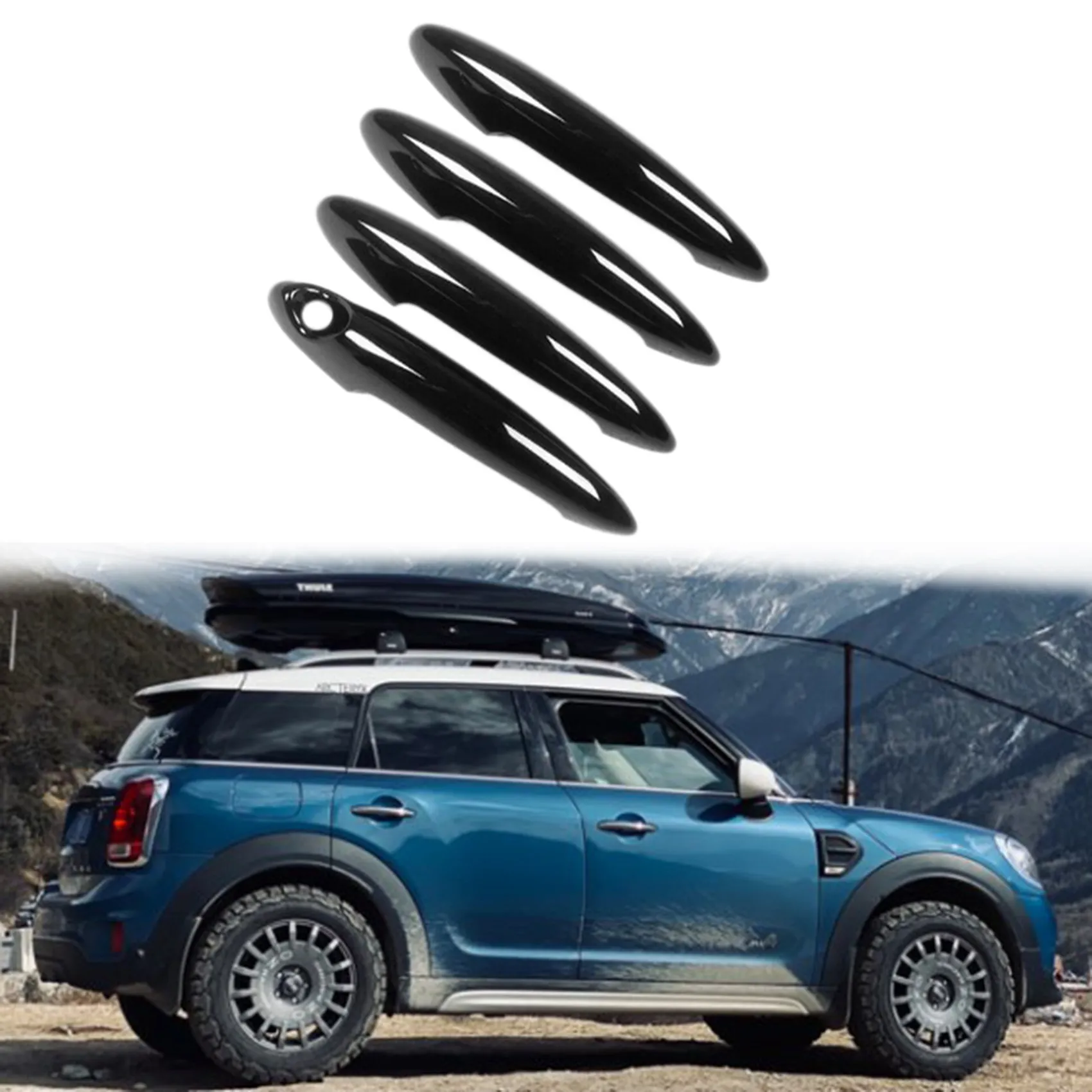 4 teile/satz auto türgriff abdeckungen trim passt für mini r60 countryman cooper s 11-16 modles