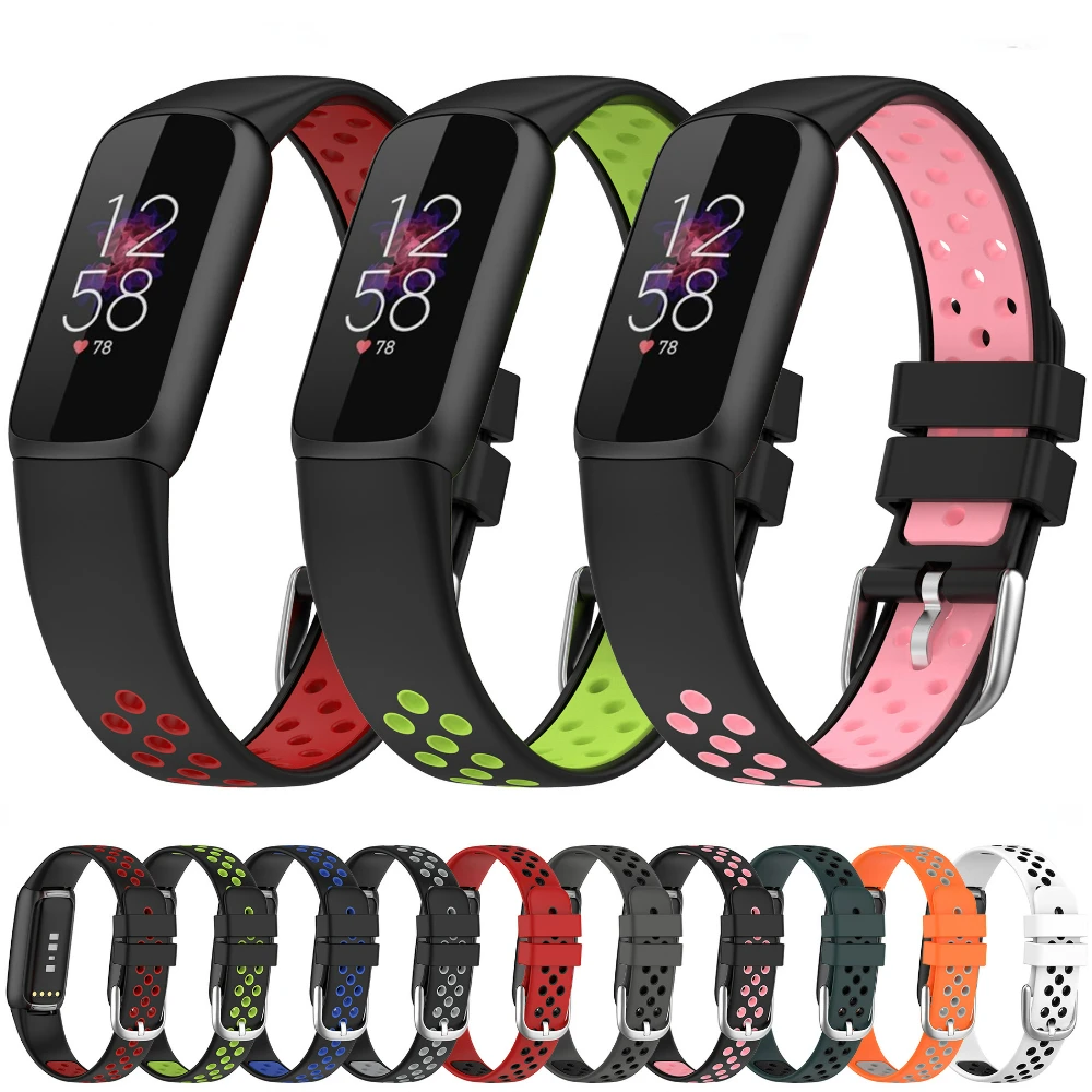 

Waterproof Silicone Strap For Fitbit Luxe Smart Watch Sport Wristband for Fitbit Luxe Soft Bracelet Belt Replacement Watch Strap