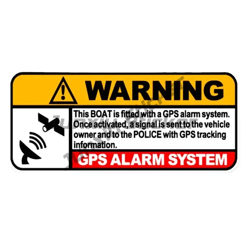 Warning GPS Automatic Tracking System High Quality Car Sticker Waterproof Sunscreen Vinyl PVC Decal