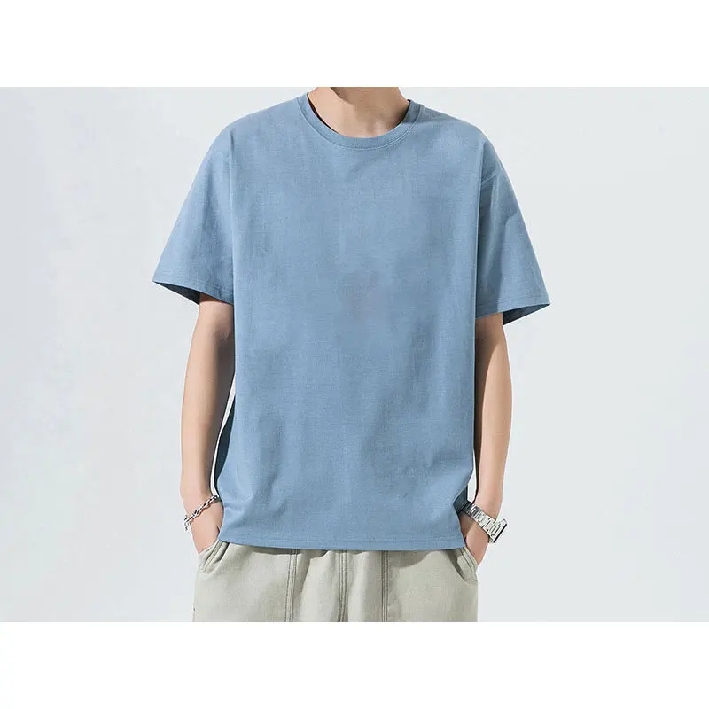 

2023 new underwear bottoming boys short-sleeved trend summer loose casual retro oversized all-match T-shirt