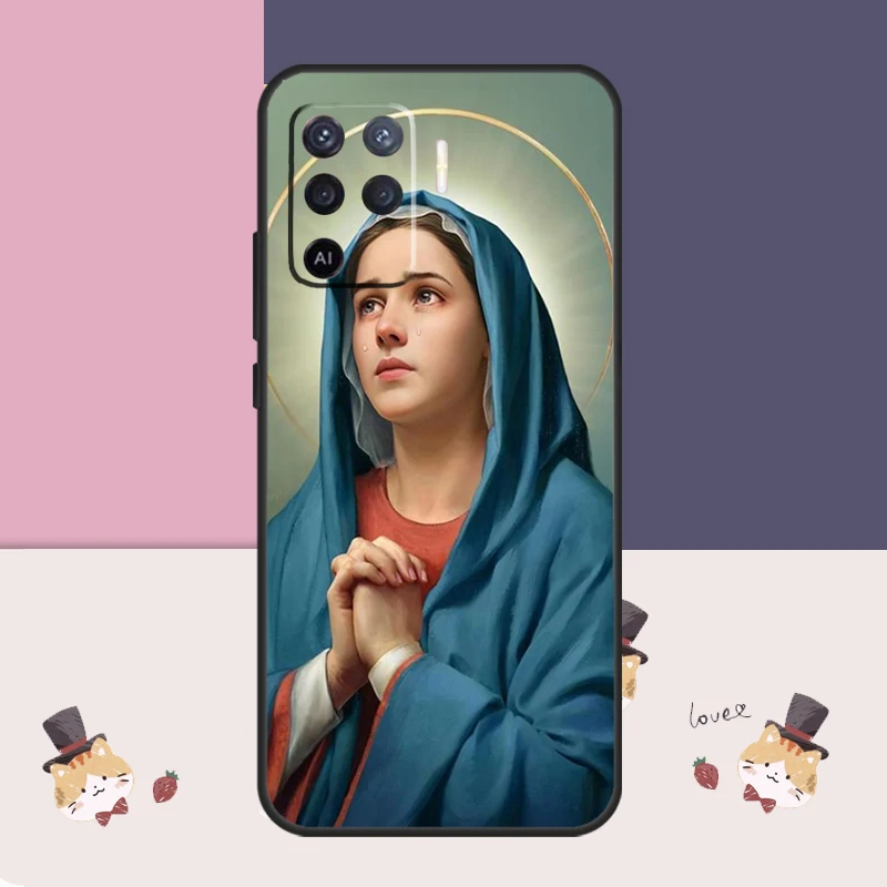 Virgin De Guadalupe Virgen Mary For OPPO A77 A57 A18 A58 A78 A98 A15 A17 A54 A74 A94 A52 A72 A5 A9 A53 S A16 A76 A96 Case