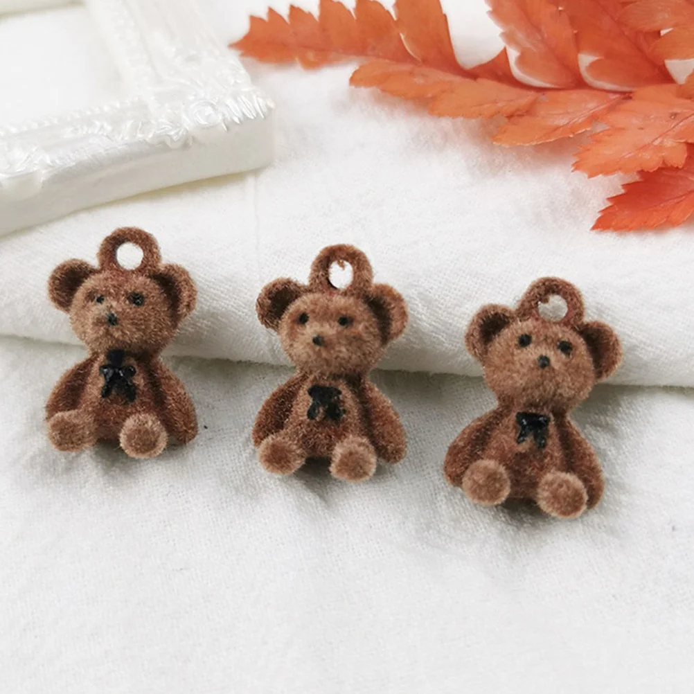 

10Pcs Bear Charms Decorative Cartoon Pendant for DIY Jewelry Making Earrings Necklaces Bracelets Accessories Tiny Bear