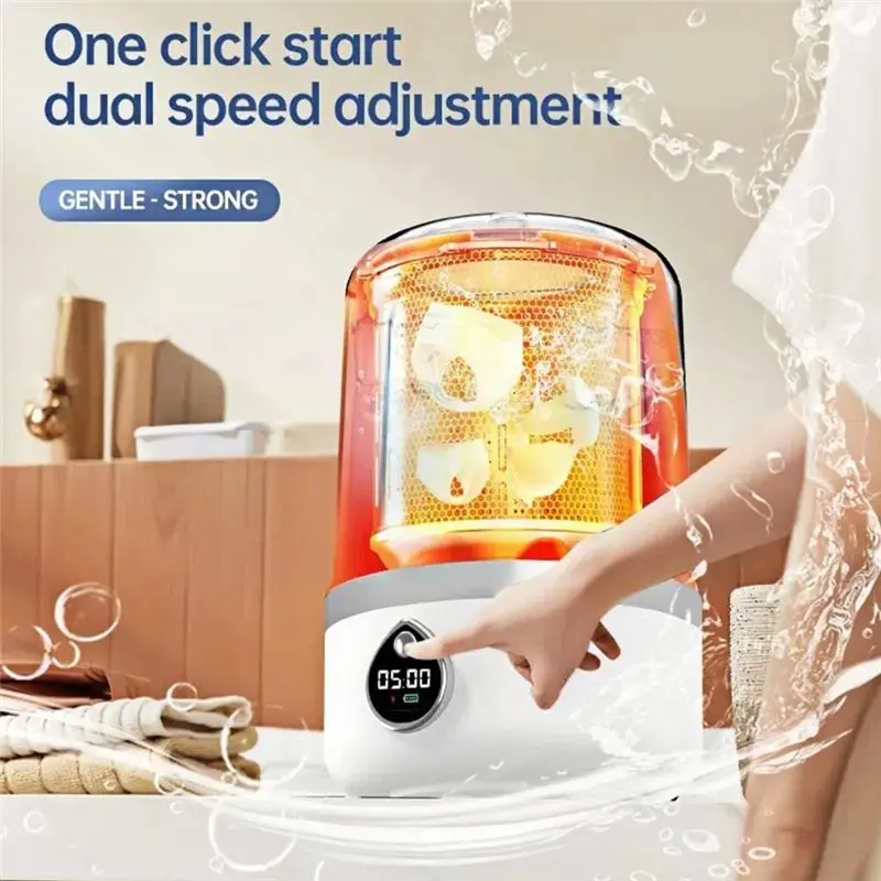 TAIGH-Portable 1.4L Mini Washing Machine,Compact Design For Delicates& Light Garments, Suitable For Dorms, Apartments, Travel